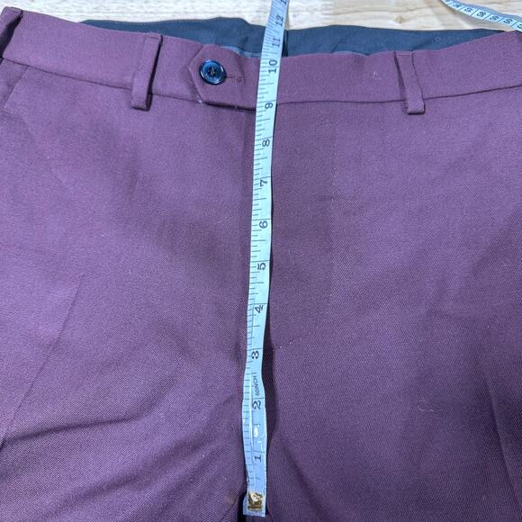 Valentino Spa NWOT Men's Burgundy Size 30 Dress Pants Made in Italy - Picture 8 of 9